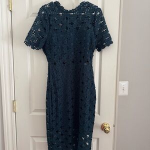 Lulus Lace Dress in teal